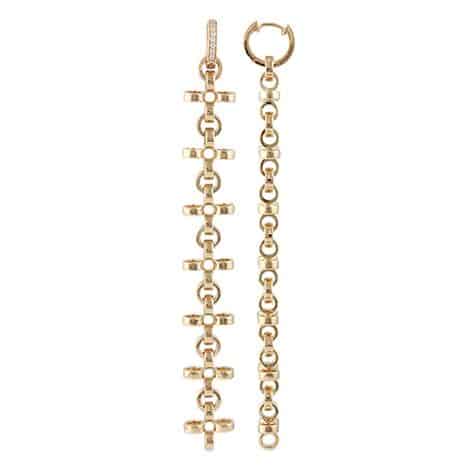 Earrings Crosschain gold